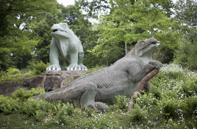 Paleontology was in its infancy when Benjamin Waterhouse Hawkins created the world's first ever <a href="index.php?page=&url=http%3A%2F%2Fcpdinosaurs.org%2Fvisitthedinosaurs" target="_blank" target="_blank">dinosaur sculptures</a> at Crystal Palace back in the 1850s. Let's say they were a good first effort. 