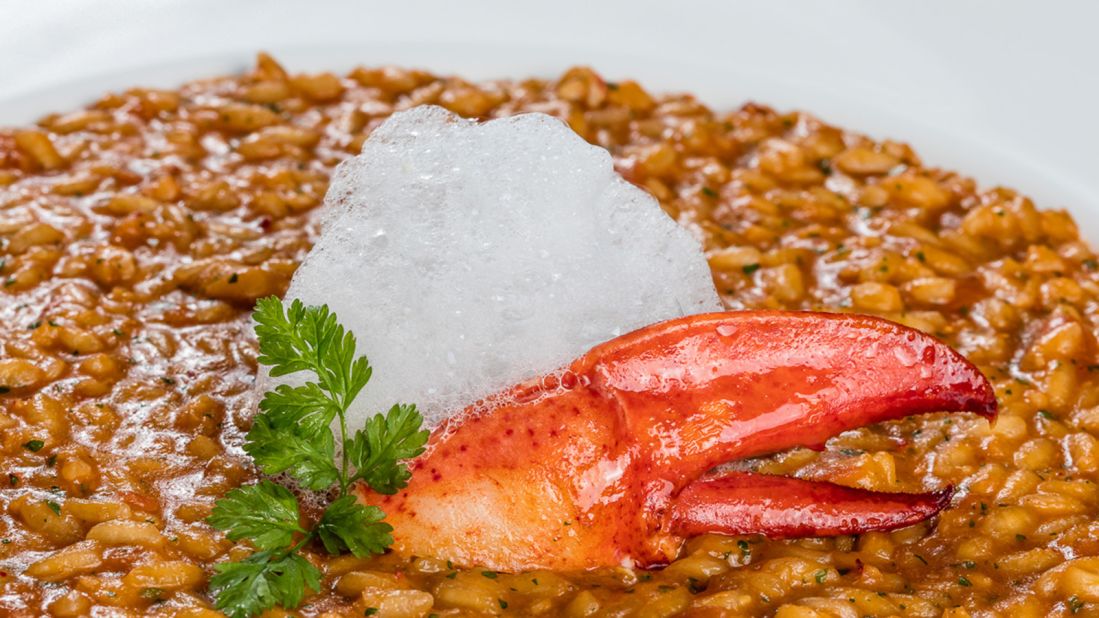Swiss food is about more than melted cheese and chocolate. At Il Lago in Geneva, one of the menu highlights is Lobster Aquarello risotto, which comes with an emulsion of truffles.