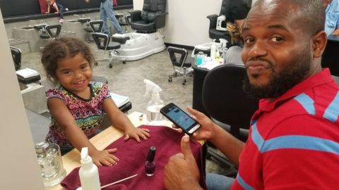 Daddy daughter hair 5