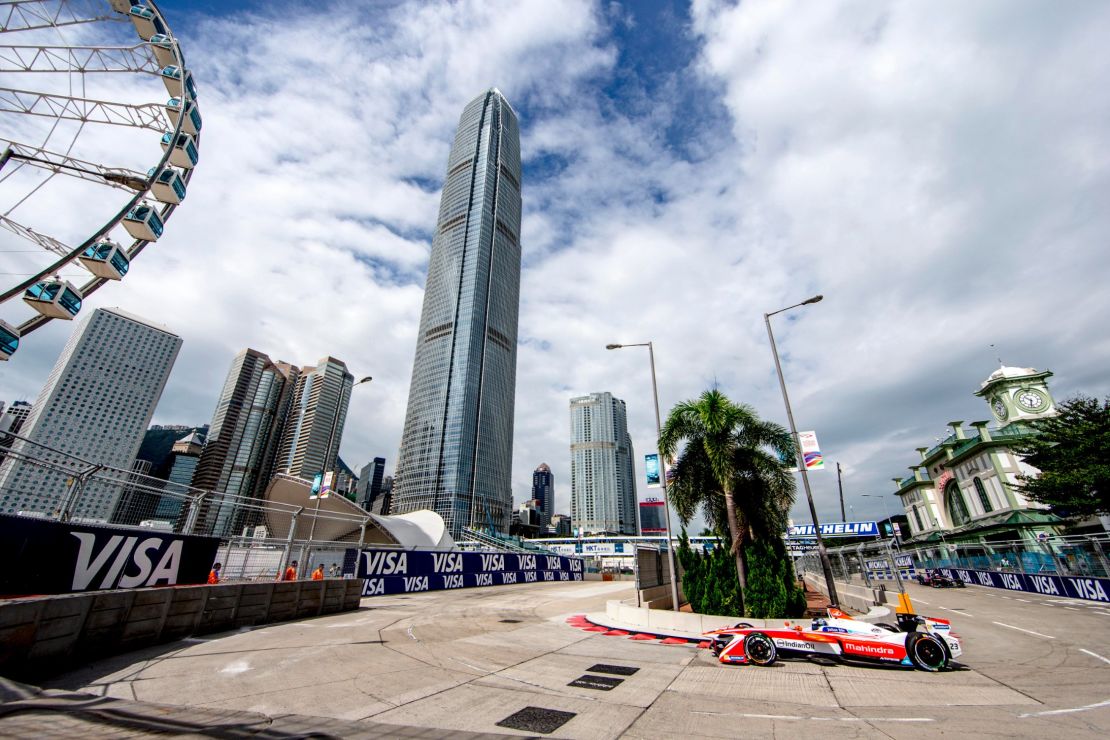 The 1.8-kilometer Hong Kong track was located on the Central Harborfront.