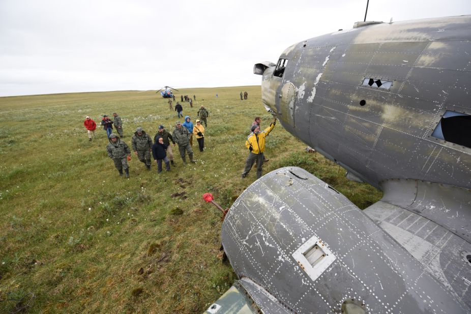 This Douglas C-47 made an emergency landing in Siberia in 1947. During World War II, it traveled along the Alaska-Siberia air road. In 1946, without having seen frontline action, the aircraft was transferred to civilian duties in Russia.