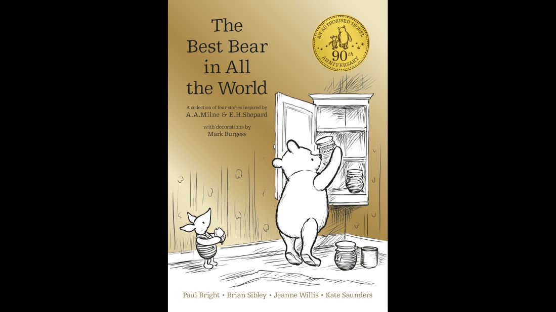 The golden cover of Winnie-the-Pooh, The Best Bear in All the World marks the 90th anniversary of the famous teddy bear.