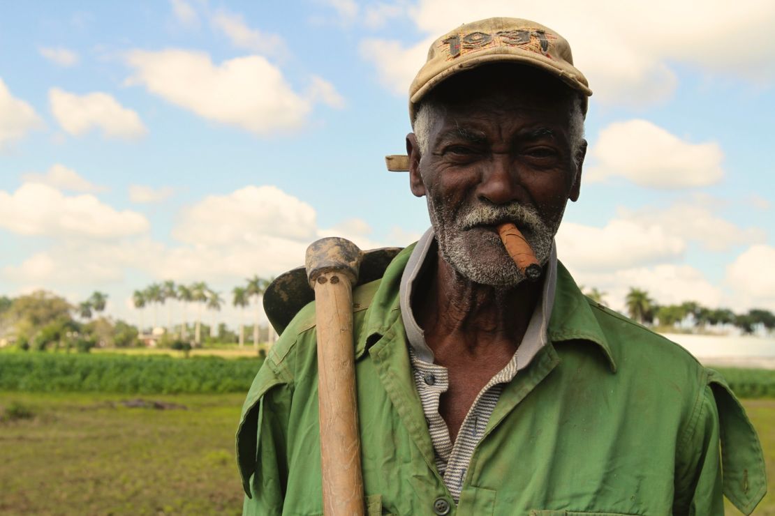 Rolando, 84, says he's worked growing tobacco for Cuba's famed cigars almost his entire life. 