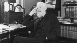 8th June 1934:  Irish dramatist George Bernard Shaw (1856 - 1950) at his flat in London. He was also a critic and novelist and early member of the socialist Fabian Society.  (Photo by Sasha/Getty Images)