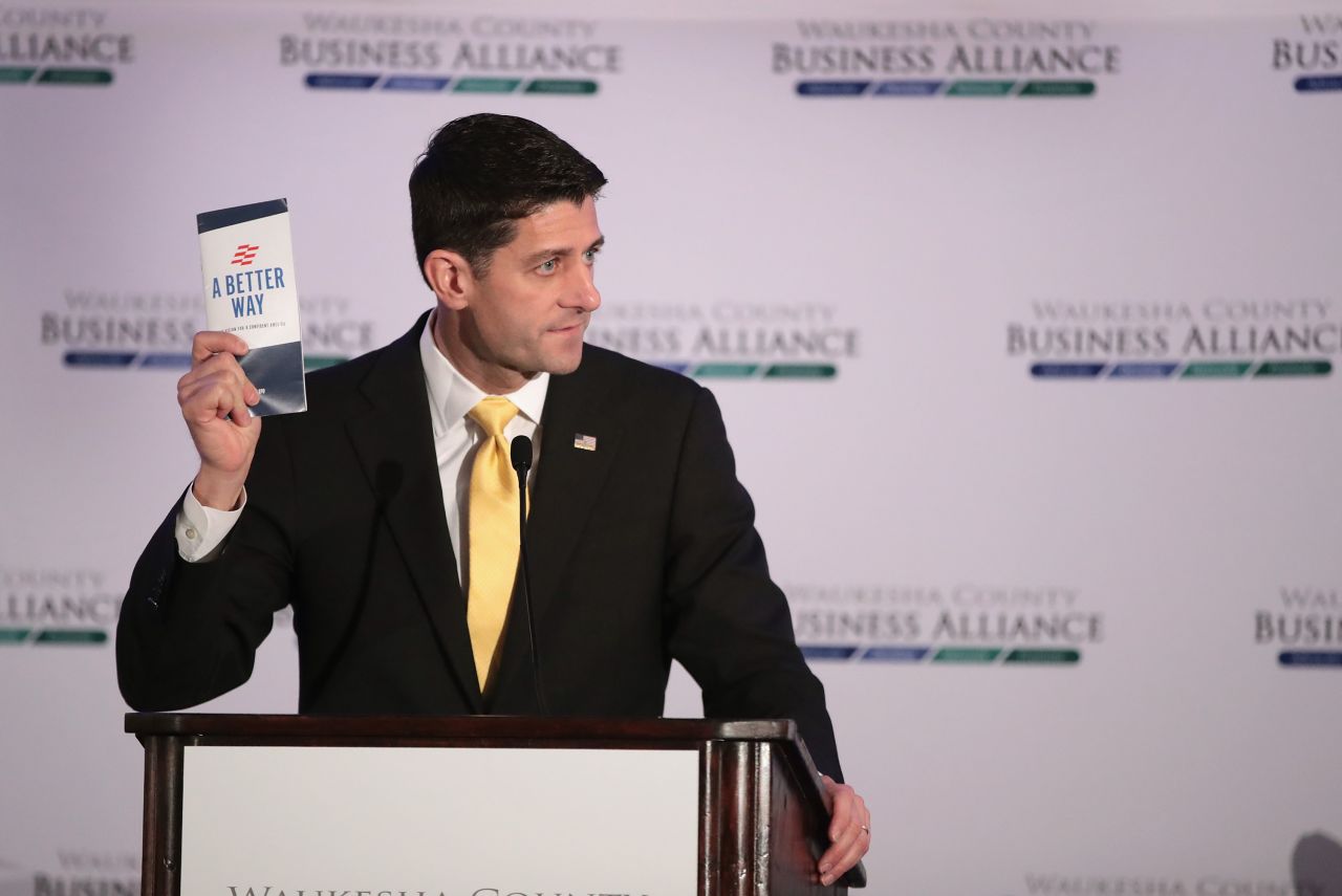 House Speaker Paul Ryan speaks at the Waukesha County Business Alliance luncheon in Brookfield, Wisconsin, on Thursday, October 13. Ryan recently told his colleagues in the House that he <a href="http://www.cnn.com/2016/10/10/politics/paul-ryan-said-he-wont-defend-donald-trump/" target="_blank">would no longer defend</a> or campaign for Republican presidential nominee Donald Trump.
