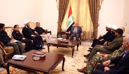 Iraqi Prime Minister Haider al-Abadi meets PMU leaders Saturday.  