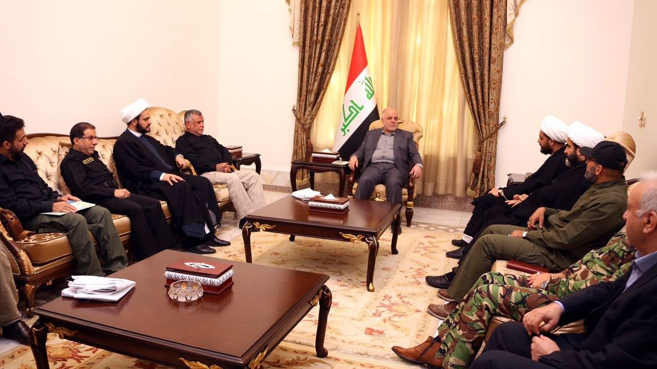 Iraqi Prime Minister Haider al-Abadi meets PMU leaders Saturday.