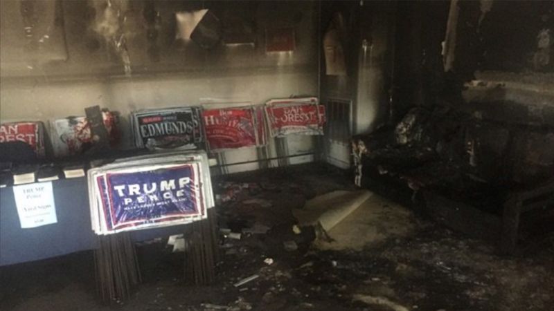 Local GOP office in North Carolina firebombed | CNN Politics