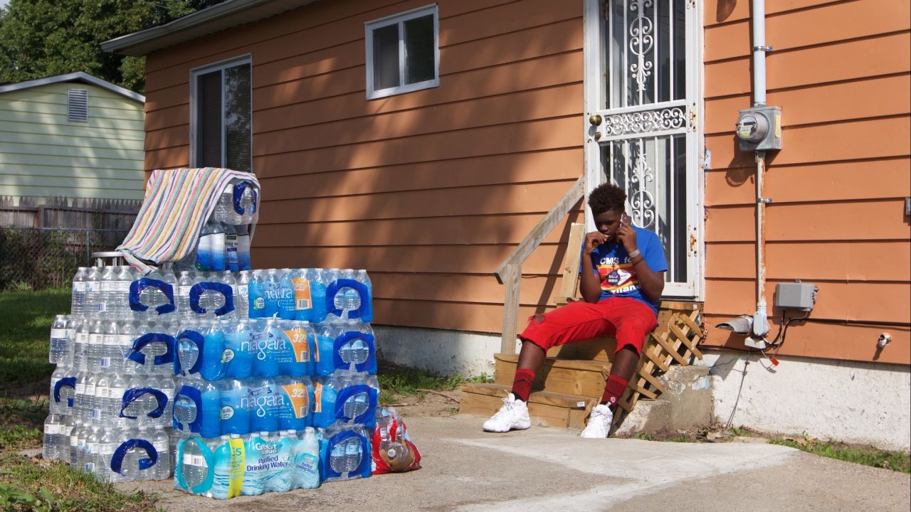 Many residents of Flint have not been able to use the water from their faucets. 