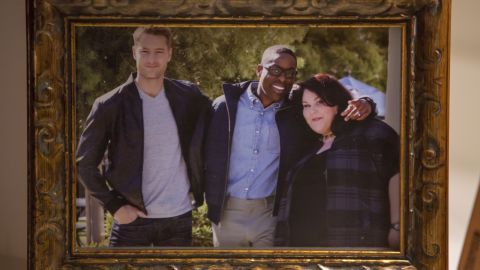 Justin Hartley as Kevin, Sterling K. Brown as Randall, Chrissy Metz as Kate from NBC's "This is Us."