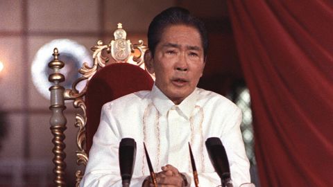 Philippines President Ferdinand Marcos in 1986.