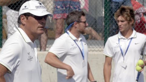 Nadal's uncle Toni, left, is the academy's head coach.