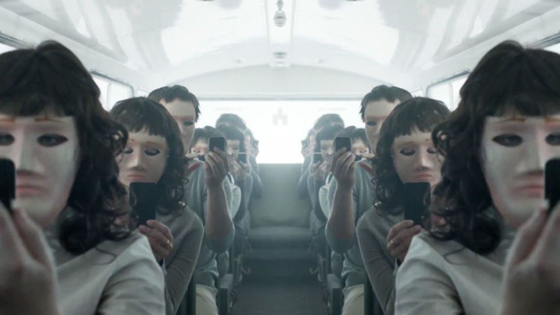 An image from "Black Mirror," a British anthology series about technological threats.