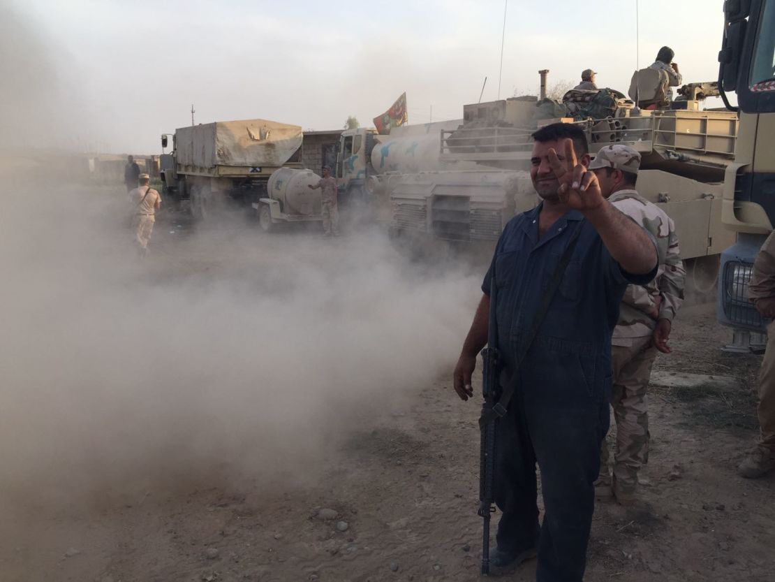 "Next stop, Mosul," says Sgt. Muhanned Hameed, a technician in the 9th Iraqi armored division.