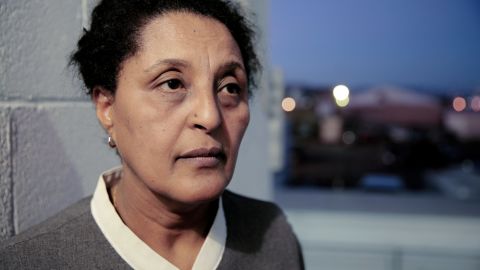Elizabeth Moges immigrated to the United States from Ethiopia five years ago. She works as a guest room assistant at the Trump International Hotel Las Vegas. "America is an immigrant country, we don't need a wall," she says. As a permanent resident she does not have a vote, but if she did she would vote for Hillary Clinton, she says. 