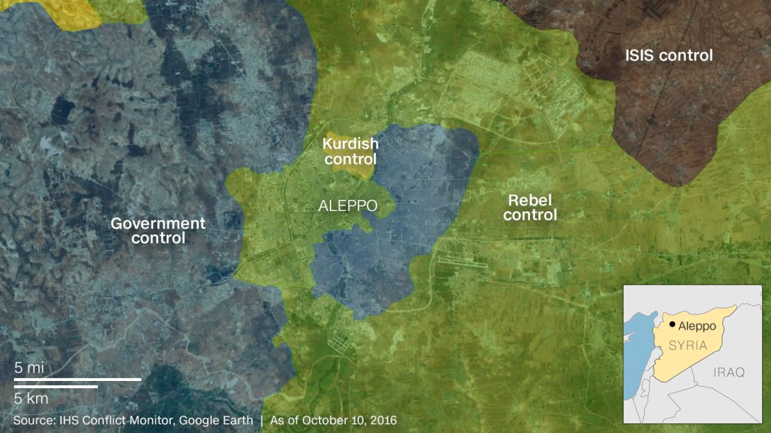 gfx map aleppo syria control