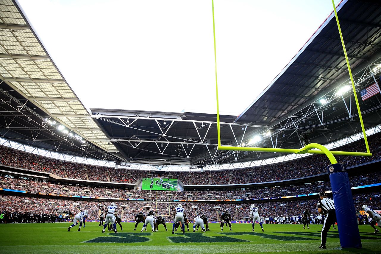 In October 2016, Jacksonville Jaguars beat Indianapolis Colts 30-27 at Wembley. After the Giants-Rams game at Twickenham, the series returns to English soccer's home ground in the final game between Washington Redskins and Cincinnati Bengals on October 30.
