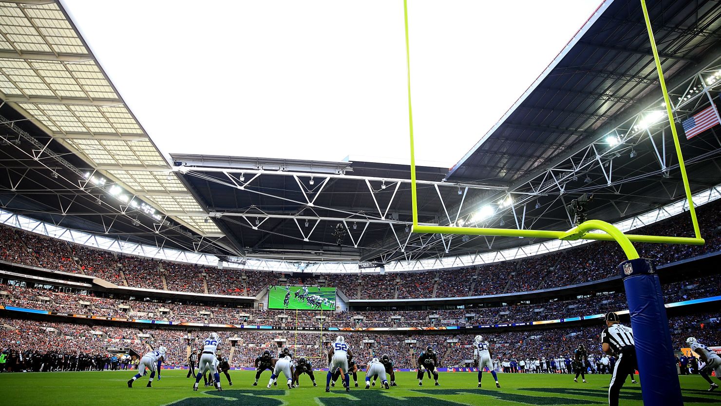  A general view of the NFL International Series match between Indianapolis Colts and Jacksonville Jaguars at Wembley Stadium on October 2, 2016.