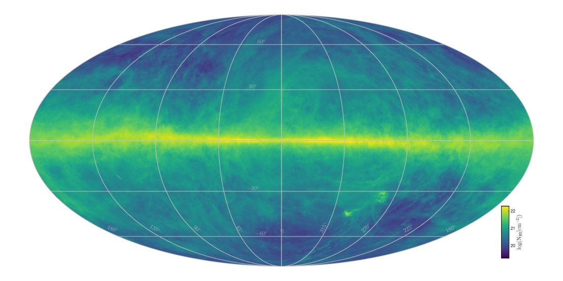 Data from telescopes in Germany and Australia was used to create the Milky Way hydrogen map.