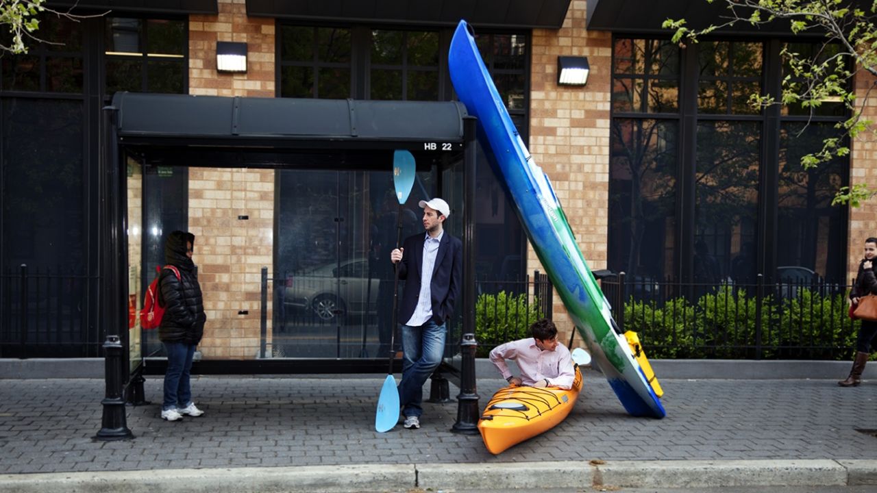 Zach Schwitzky canoe bus stop