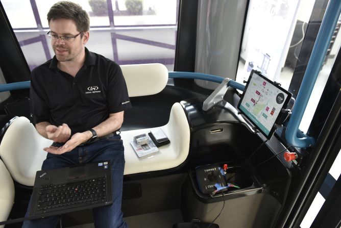 Ollli is the first vehicle to feature IBM's Watson cognitive computer which powers a "friendly" vocal interface that passengers can talk to, although it is still working on understanding regional accents.