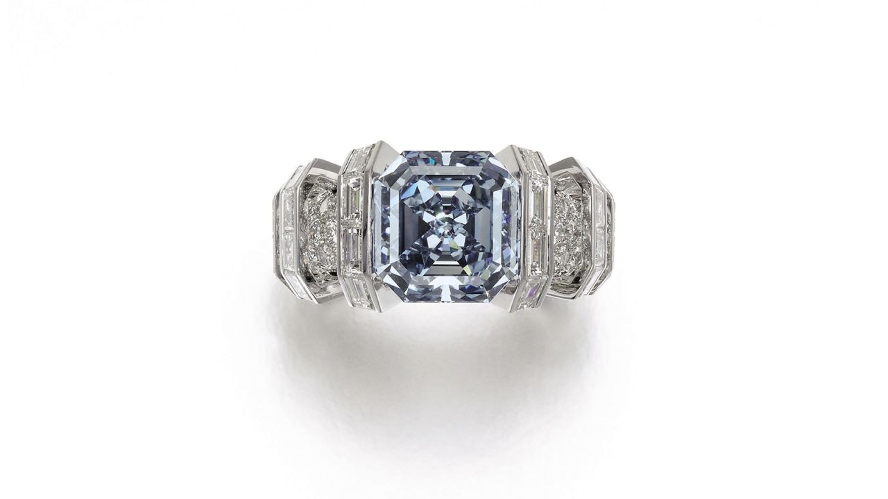 A rare Fancy Vivid Blue diamond ring valued at $25 million will go up for auction on November 16. The diamond is known as the Sky Blue diamond. 