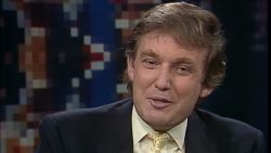 Donald Trump on CNN at the 1988 Republican National Convention in New Orleans, Louisiana.