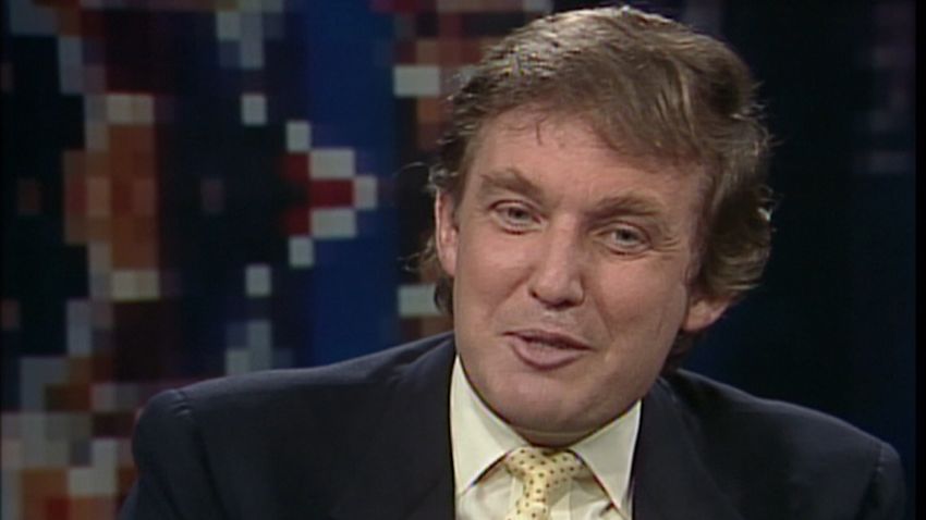 Donald Trump on CNN at the 1988 Republican National Convention in New Orleans, Louisiana.