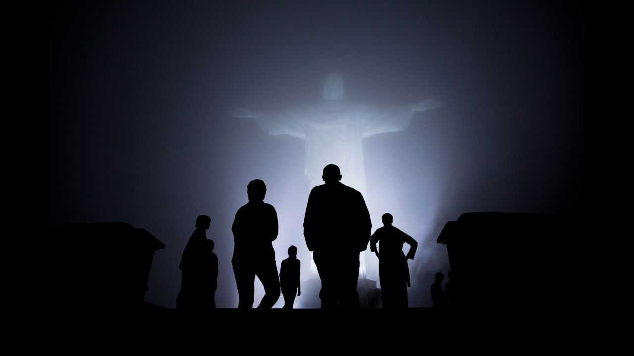 The first family tours the Christ the Redeemer statue in Rio de Janeiro on March 19, 2011. Obama visited Brazil, Chile and El Salvador during his trip to Latin America.