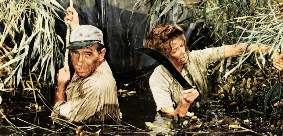 <strong>"The African Queen": </strong>Humphrey Bogart and Katharine Hepburn star in this classic film which won Bogart his only Academy Award, for best actor. <strong>(Netflix) </strong>