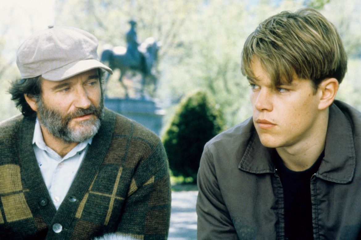 <strong>"Good Will Hunting": </strong>How do you like them apples? Matt Damon (here with co-star Robin Williams) and Ben Affleck won a screenwriting Academy Award for this film about a Boston bad boy who comes to terms with himself. <strong>(Hulu) </strong>