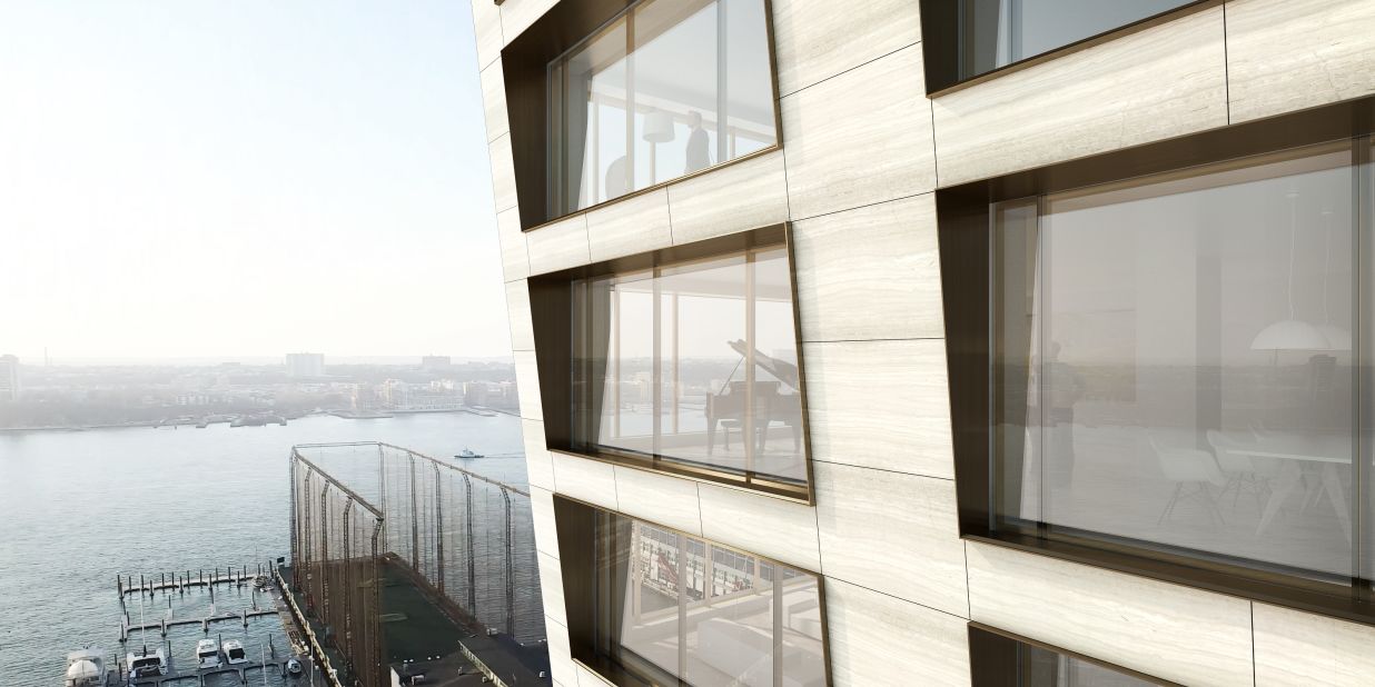 New photos show BIG's twisting Marsk Tower in Denmark