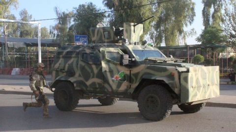 Security teams arrive on the scene of an ISIS attack in Kirkuk last week.