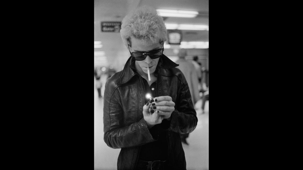 This photo, which is also the cover image of "Total Excess," shows Lou Reed at San Francisco International Airport. "It said everything about that period," Zagaris said. "It just screams total excess."