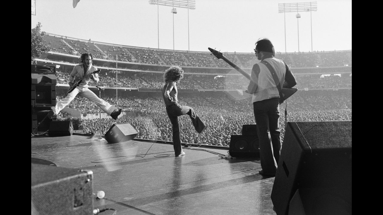 The Who performs at the Oakland Coliseum in 1976. "Very much the way an actor that really is into the whole Stanislavski thing where you become what you're doing, I wanted to become whoever I was with," Zagaris said. "And then, in doing that, my portrayal with the camera would get you an inside-out view."