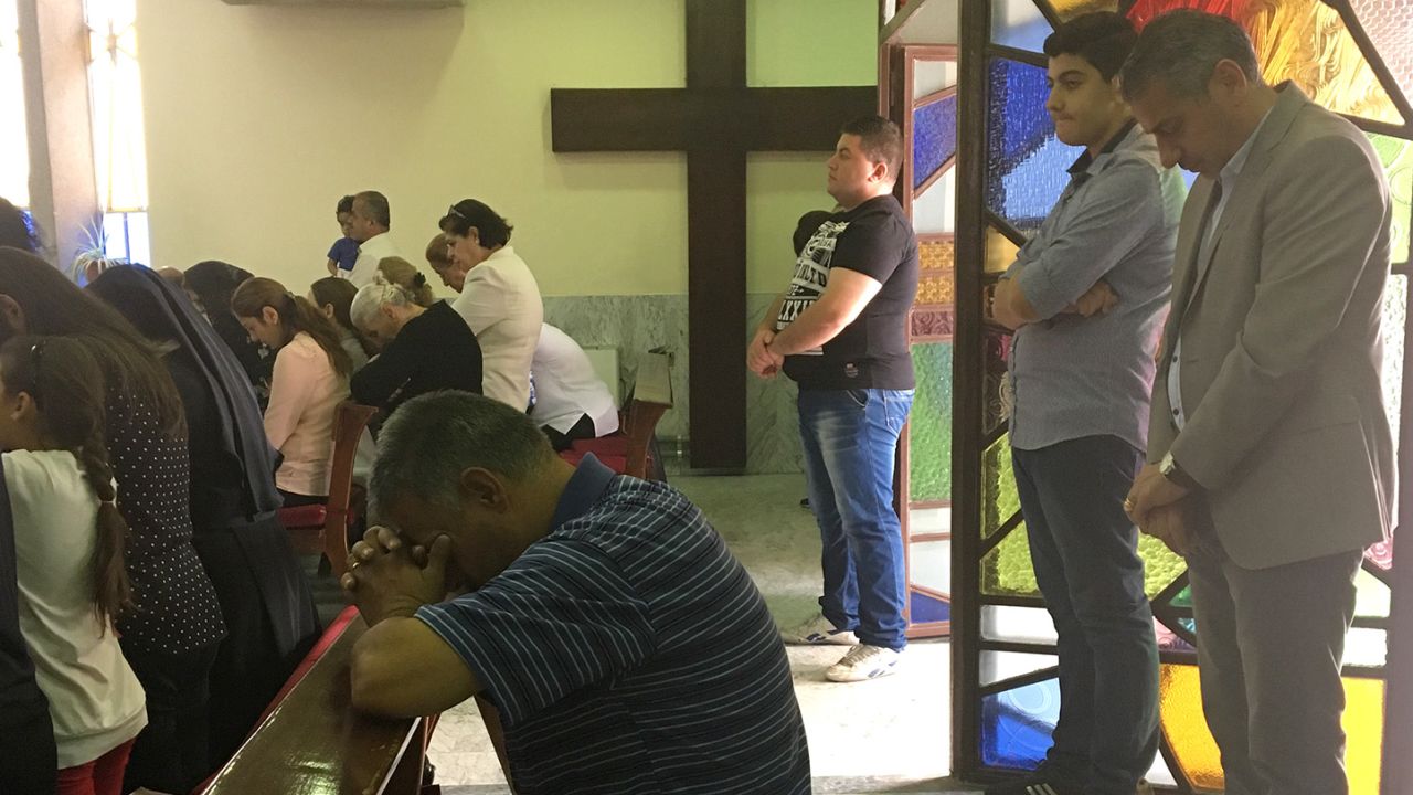 Two years after ISIS conquered Mosul, some of the city's Christian residents are still living as refugees in a church in Amman, Jordan.