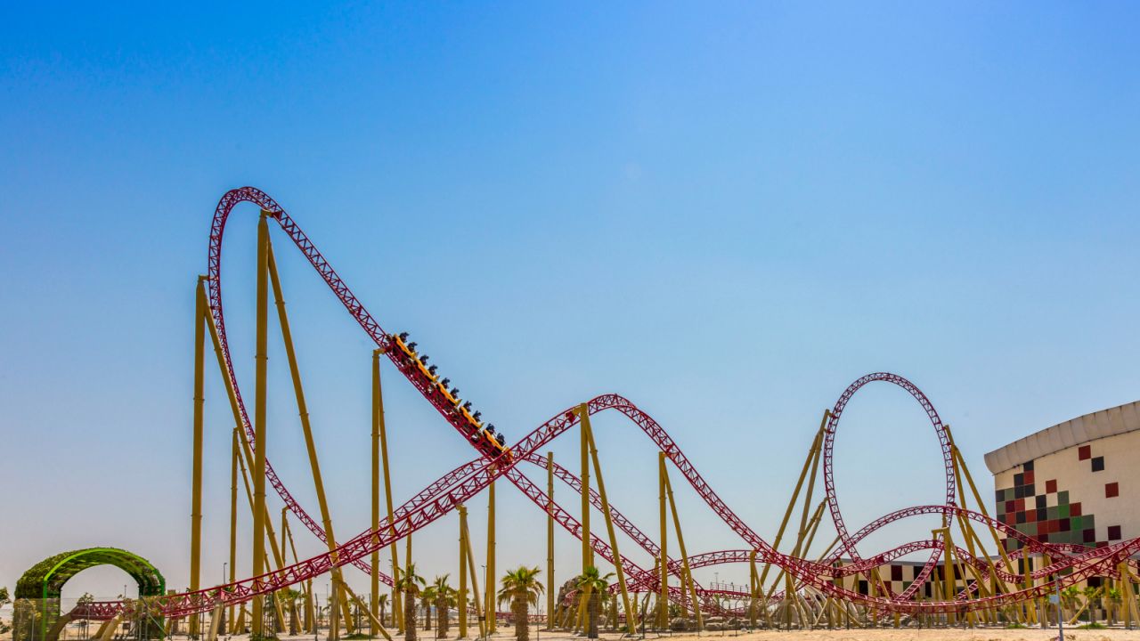 The Velociraptor is one of the most popular rides and attractions at IMG Worlds Dubai.