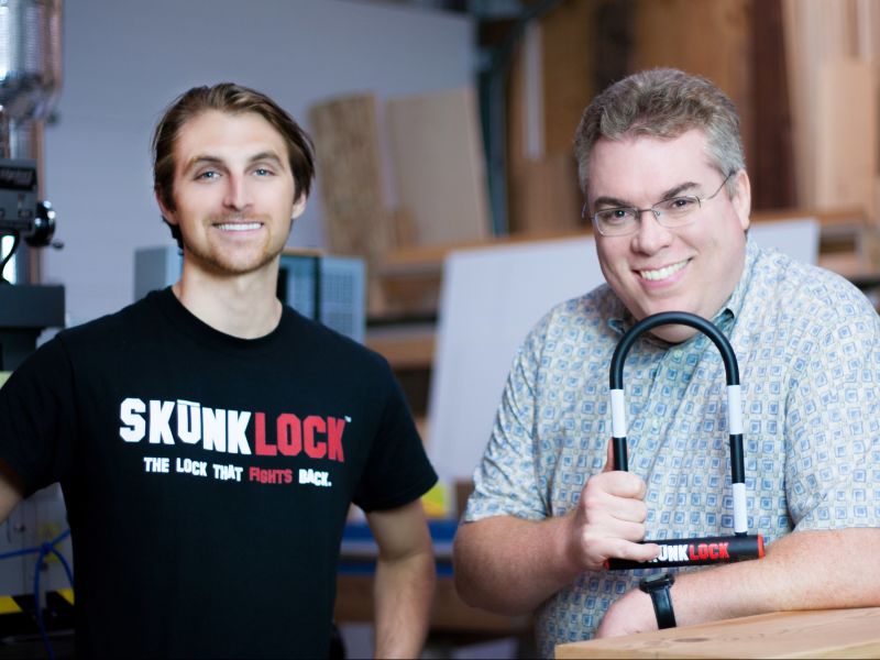 SkunkLock The bicycle lock that makes thieves sick CNN