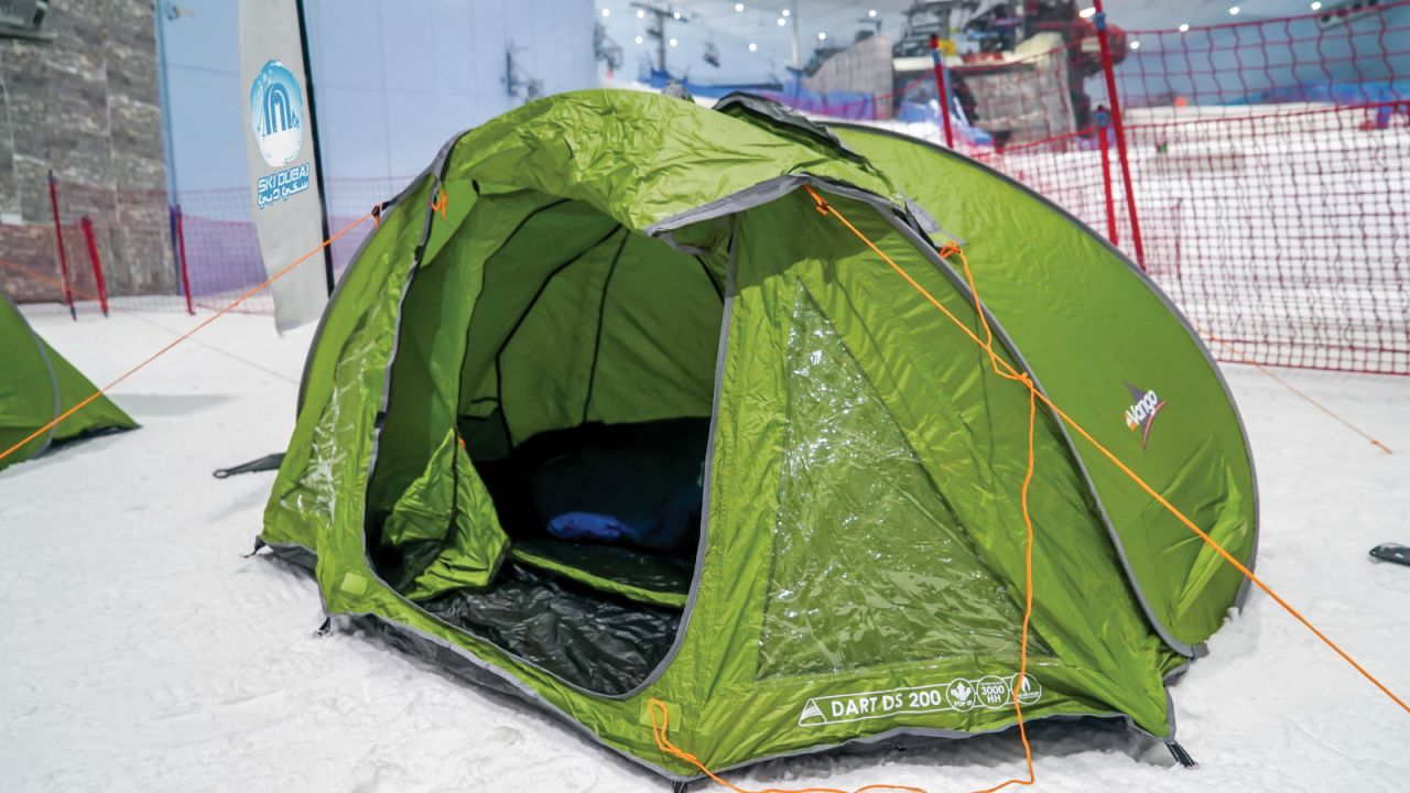For those who want to hit the slopes first thing, there's camping on ice. (Picture credit: Ski Dubai)