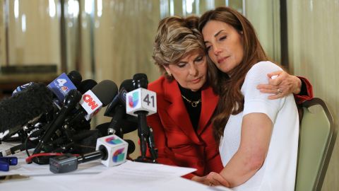 Attorney Gloria Allred, left, holds a news conference with Karena Virginia, who accused presidential candidate Donald Trump of grabbing her arm and touching her breast in 1998. Trump's campaign dismissed the accusation as "another coordinated, publicity seeking attack with the Clinton campaign." At least 10 women have come forward accusing Trump of sexual assault and harassment. Trump has disputed the allegations, <a href="http://www.cnn.com/2016/10/14/politics/donald-trump-women-accuser/index.html" target="_blank">saying at a rally this month</a> that he is a "victim of one of the great political smear campaigns in the history of our country."