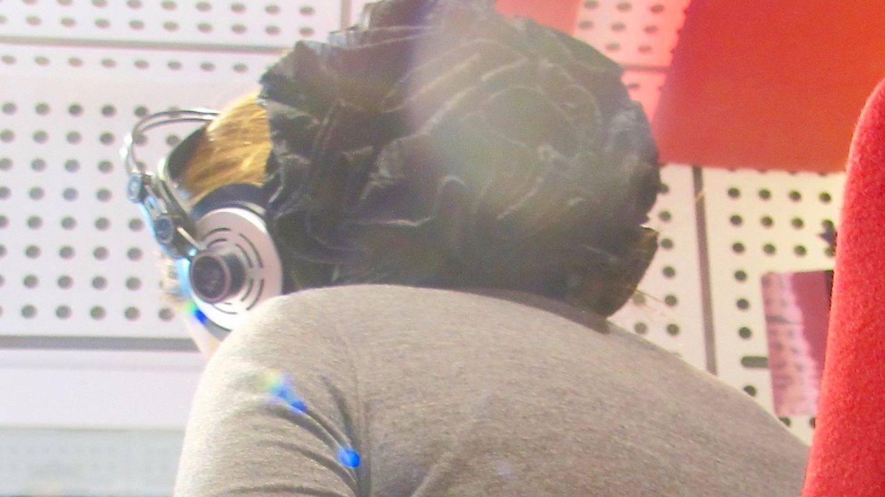 The station's hosts don't use their real names on air for fear of retaliation by ISIS.
