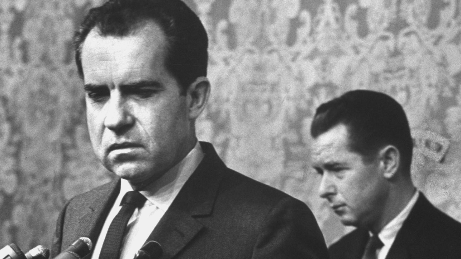 Richard M. Nixon concedes in 1962 California governor's race.