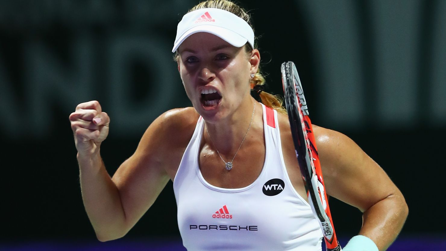 Angelique Kerber was relieved to get past Dominika Cibulkova in the Red Group opener.