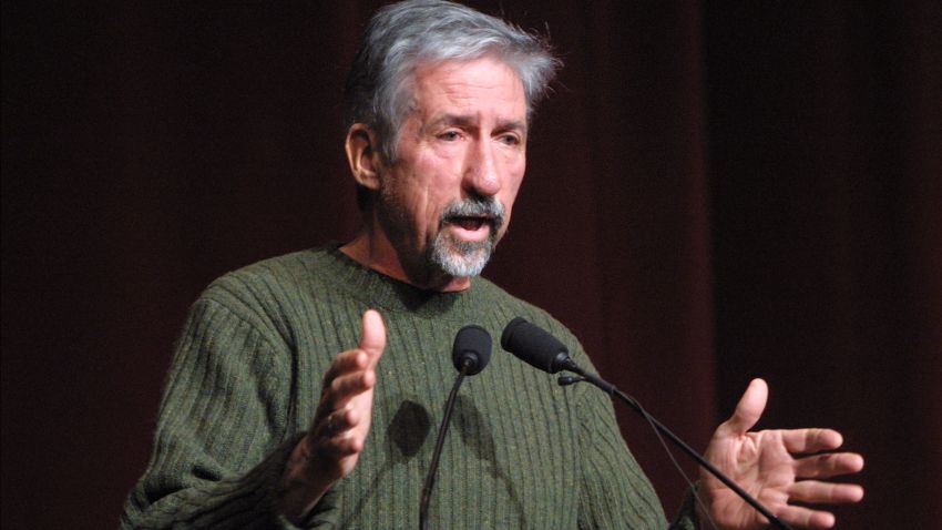 401095 07: Former U.S. Senator Tom Hayden (D-CA) speaks at a political conference called, "Our democracy after 9/11: can we save it?" February 17, 2002 in Los Angeles, CA. The conference focused on the alleged lack of democracy in the U.S. after the terrorist attacks. (Photo by J. Emilio Flores/Getty Images)