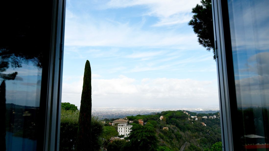 This is the view from the newly opened apartments. More information is available on the <a href="http://mv.vatican.va/3_EN/pages/MV_Home.html" target="_blank" target="_blank">Vatican Museums</a> website. 