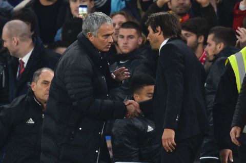 Mourinho appeared to take issue with this, reportedly telling Conte it was humiliating, and that it would have been more appropriate at 1-0 instead of at 4-0. Neither manager would be drawn on what was said afterward but Conte did add: "If you want to cut the emotions, we can stay at home and I will change jobs." 