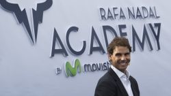 Spanish tennis player Rafael Nadal smiles during the opening of the Rafa Nadal Academy in Manacor on October 19, 2016. / AFP / JAIME REINA        (Photo credit should read JAIME REINA/AFP/Getty Images)