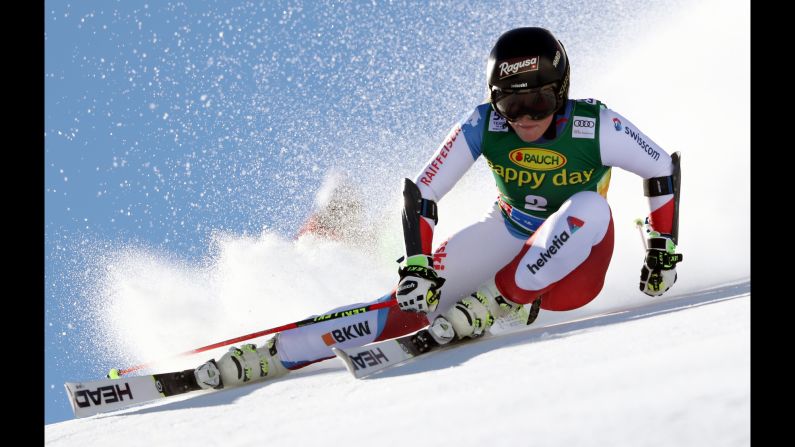 Swiss skier Lara Gut competes in the giant slalom during a World Cup race in Soelden, Austria, on Saturday, October 22. <a href="index.php?page=&url=http%3A%2F%2Fwww.cnn.com%2F2016%2F10%2F22%2Fsport%2Fski-racing-gut-soelden%2F" target="_blank">She won the season-opening event.</a>