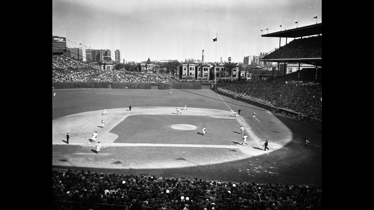 A general view of Wrigley Field during game five of the 1945 World Series.
