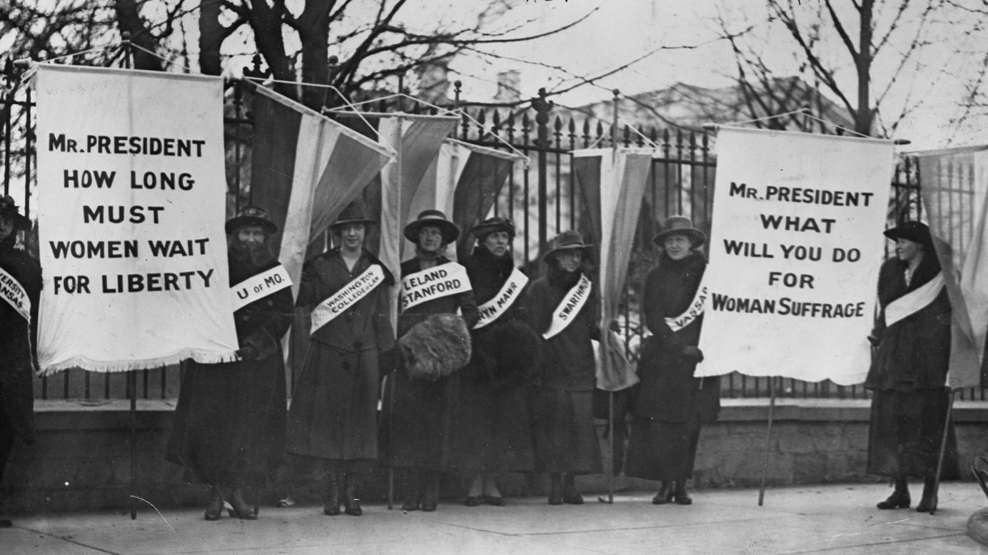 Women weren't able to vote throughout the country until 1920 -- 12 years after the Cubs won the series.